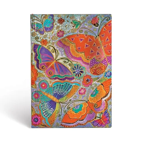 Paperblanks - Laurel Burch Schmetterlinge - Notizbuch Midi Flexi Liniert - 176 Seiten