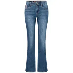 TIMEZONE Slim-fit-Jeans SLIM LISATZ mit Stretch - Modische Jeans im Slim Fit mit bis zu 2% Stretchanteil für optimalen Tragekomfort. Ideal für jeden Anlass, 5-Pocket-Style und krempelbare Beinabschlüsse.