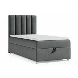 Best For Home Trinity K10 Einzelbett 70x200 - Elegantes Boxspringbett mit Bonell Federkernmatratze und praktischem Stauraum. Ideal für erholsamen Schlaf und stilvolle Schlafzimmergestaltung.