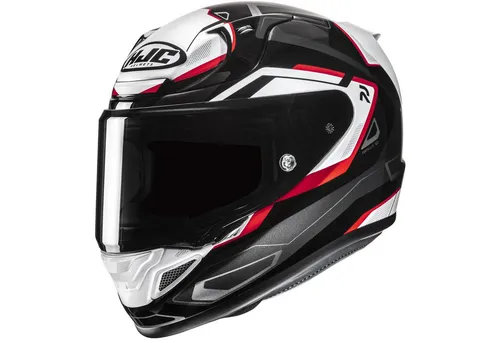HJC RPHA 12 BRELS MC1 Integraler Motorradhelm, M - Hochwertiger Motorradhelm mit integrierter Matrix P.I.M EVO-Schale, extrem schlagfest und aerodynamisch für Höchstgeschwindigkeiten. Ausgestattet mit Pinlock HJ-42 Visier und optimaler Belüftung.