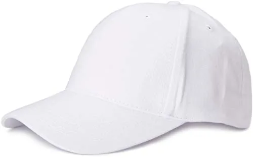 styleBREAKER Unisex Baseball Cap Gebürstete Baumwolle, Weiß