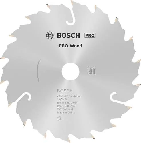 Bosch Accessories Standard for Wood Speed 2608640775 Hartmetall Kreissägeblatt 130 x 16 x 2.2 mm Zähneanzahl: 18 1 St.