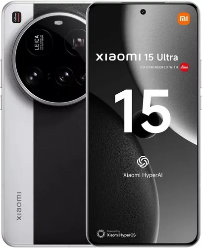 Xiaomi 15 Ultra 5G Smartphone 512GB - Silver Chrome - Handy mit 5G, WQHD+ AMOLED Display und Leica Triple-Kamera, ideal für Fotografie und Multimedia-Enthusiasten.