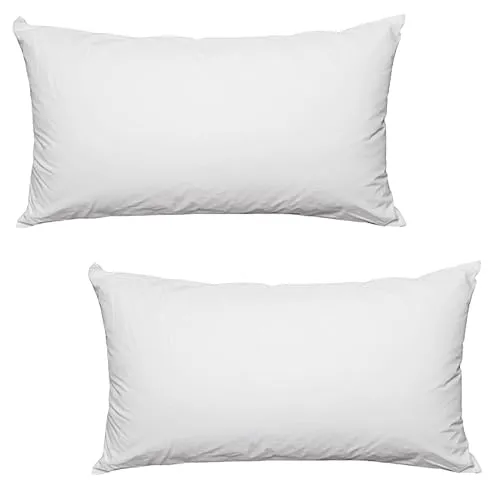Amazinggirl Kopfkissen 40x80 cm - Kissen Allergiker Schlafkissen Polster Pillow Made in EU und Pillows for Sleeping 80 x 40 Bett Kissens für Schlafen Oeko-Tex Weiß - 2 Stück