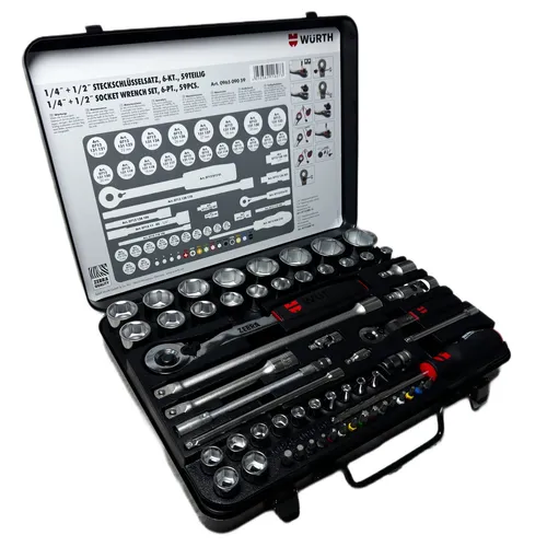 Würth Steckschlüsselsatz Set Knarrenkasten 59tlg.