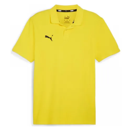 PUMA teamGOAL Casuals Polo Herren schwarz 3XL - Trikots - Nachhaltiges Polo aus 78% Baumwolle und 22% recycelter Baumwolle, ideal für Sport und Freizeit mit klassischem Design und PUMA Cat-Logo.