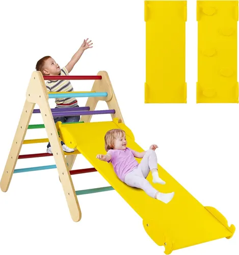 COSTWAY Kletterdreieck mit Rampe