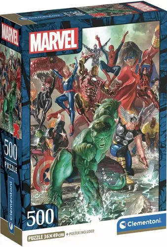 Puzzle 500 Compact The Avengers Clementoni 8005125355464