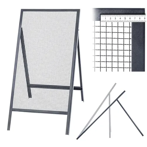 KADAX Durchwurfsieb aus Stahldraht - Vielseitiges Gartensieb für Sand, Erde und mehr. Robuste Konstruktion mit Pulverbeschichtung für lange Lebensdauer und einfache Nutzung auf Baustellen.