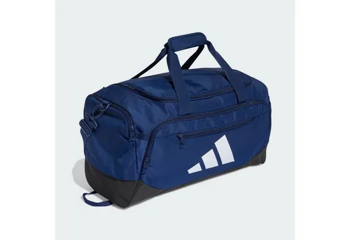 adidas Unisex Training Defender Duffle Bag SMALL, Dark Blue/White, One Size