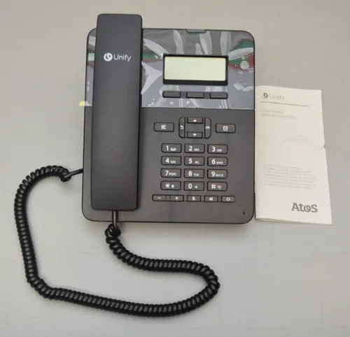 Unify OpenScape Desk Phone CP110 - Schnurgebundenes VoIP Telefon - Festnetztelefon mit dreizeiligem Display, 3 programmierbaren Tasten und Vollduplex-Freisprechfunktion. Ideal für effiziente Kommunikation im Büro.
