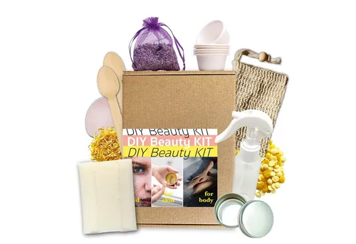 spreetherm Pflege-Geschenkset DIY Beauty Set - 20 Teile für Seife, Gesichtspflege, Lipgloss & Co. - Gesichtspflege-Sets, 100% handgemacht in nachhaltiger Qualität, ideal für kreative DIY-Projekte und perfekte Geschenke für Beauty-Liebhaber.