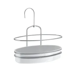 Metaltex Deutschland GmbH Metaltex Orbit Duschregal, Rostfreie Duschablage mit exklusiver Chrometherm®-Beschichtung, Maße: 26 x 13 x 17/26 cm 403711 322