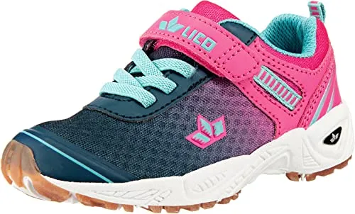 Lico Mädchen Barney Vs Sneaker, Marine Pink Türkis, 36 EU in türkis von LICO