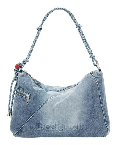 Desigual Half Logo Leiria 2.0 Schultertasche Denim Raw blau von Desigual