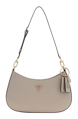 Guess Schultertasche Top Zip Shoulder Bag braun - Stylische Schultertasche aus hochwertigem Polyurethan, ideal für den Alltag. Mit verstellbarem, abnehmbarem Schulterriemen und praktischem Zipperverschluss.