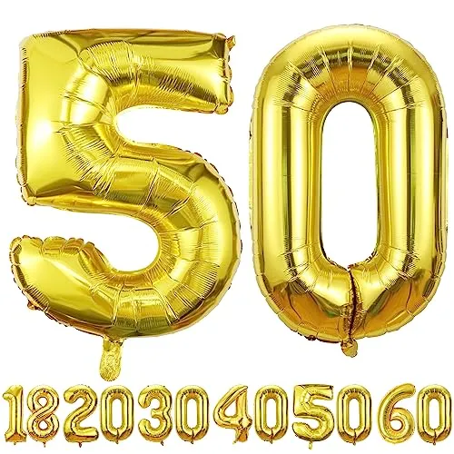 luftballon 50 jahre | Gold 50 ballons-40