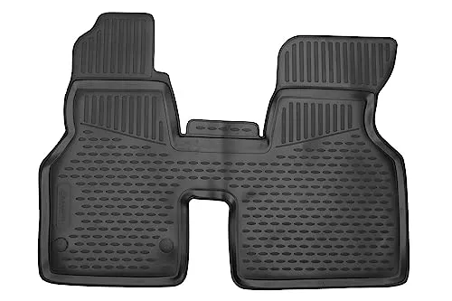 Passgenaue 3D Fussmatten für VW Transporter T4 (1990-2003) – 2 TLG. - Hochwertige, maßgeschneiderte Fussmatten aus robustem TPE-Material. Wasser- und schmutzabweisend, rutschfest und allwettertauglich. Optimaler Schutz für Ihren Fahrzeugboden – einfach zu reinigen und geruchsneutral.