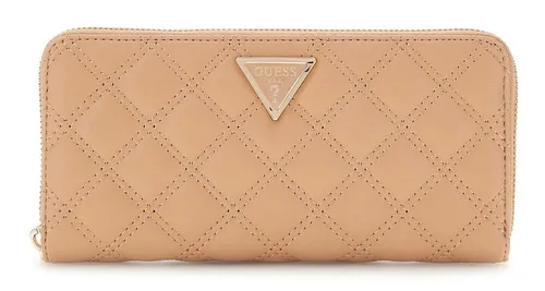 GUESS Giully II SLG Zip Around Geldbörse Beige Hellbraun in beige von GUESS