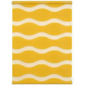 Lichtblick Doppelrollo Klemmfix ohne Bohren in gelb von Lichtblick