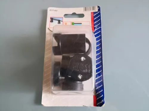 Düwi 2 Stück Illu Fassung mit Befestigungsplatte E14 Illu-Fassung IP44 schwarz