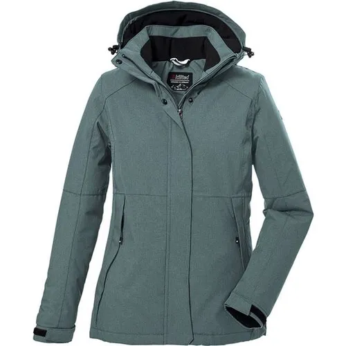 Funktions-Jacke KILLTEC blau Größe 40 - Funktionsjacke aus wasser- und winddichter Mikrofaser mit abnehmbarer Kapuze und warmem Fleecefutter - ideal für aktive Outdoor-Aktivitäten.