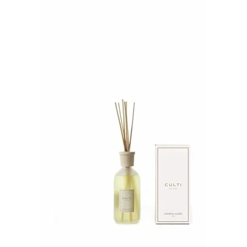 Culti Milano Diffusor Supreme Amber 500 ml - Räucherstäbchen mit einzigartigem Duftmix aus Benzoino, Patschuli und schwarzer Vanille, ideal für 10 bis 20 m² – schafft eine warme, elegante Atmosphäre für bis zu 3 Monate.