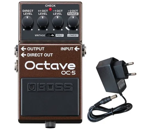 Boss OC-5 Oktave Pedal für E-Gitarre - E-Gitarre Effektgerät mit Vintage- und polyphonem Modus, neuester Tracking-Technologie für präzise Ansprache und kreative Flexibilität.