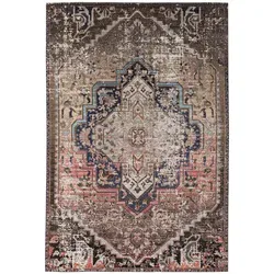 Pergamon Kurzflor Designer Teppich Modern Vintage - Teppich für Wohnzimmer, Esszimmer, Flur und Diele mit zeitlosem Orient Muster. Pflegeleicht und optimal für Fußbodenheizung geeignet.