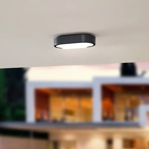 Produktbild Lindby LED Deckenleuchten 'Niniel' (Modern) in Schwarz (1 flammig, ) - Außenleuc