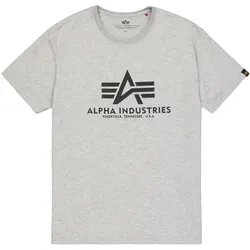 Basic T-Shirt XXL - Grey Heather - Modisches T-Shirt in Grau mit großem Logodruck, ideal für lässige Outfits. Weiche Jersey-Qualität sorgt für hohen Tragekomfort.