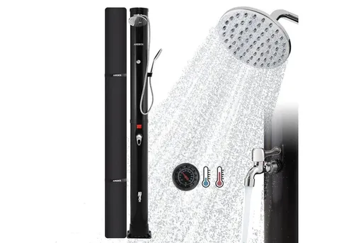 Mobile Toiletten & Duschen Schwarz von AREBOS