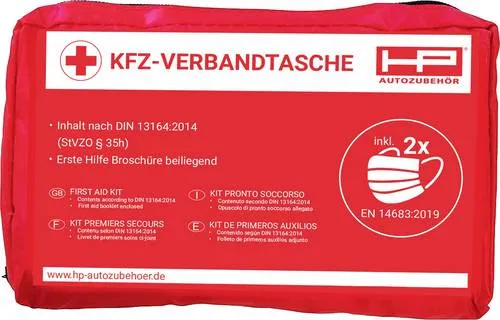 HP Autozubehör 10049 Verbandtasche Pkw, Bus, Freizeit, Landwirtschaft, Lkw, Motorrad, Baumaschinen, Quad, SUV, Van, Wohnmobile