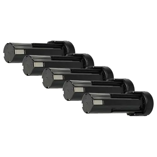 vhbw 5X Akku kompatibel mit Panasonic Pressofix 208, SDF-AK210, SDF-AK 210 Werkzeug (3300 mAh, NiMH, 2,4 V)