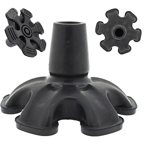 Lifeswonderful 19mm Gummifuß mit sechs Spitzen für Gehstöcke