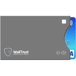 WallTrust Kreditkartenhülle 239076, grau, RFID- und NFC Schutz, 88x58 mm, aus Papier, 10 Stück