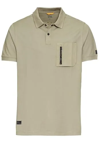 camel active Poloshirt Polo 1/2 Arm braun XXXL - Herren-Shirt aus 58% Baumwolle, 39% Polyester und 3% Elasthan, komfortable Passform in XXXL und stilvolles braunes Design.