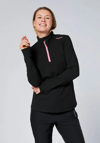 CHIEMSEE Fleecepullover mit kurzem Reißverschluss - Der CHIEMSEE Fleecepullover für Damen ist der perfekte Begleiter für kalte Tage. Aus weichem Fleece gefertigt, bietet er hohen Tragekomfort und Bewegungsfreiheit. Der modische Stehkragen mit Reißverschluss sorgt für zusätzlichen Schutz.