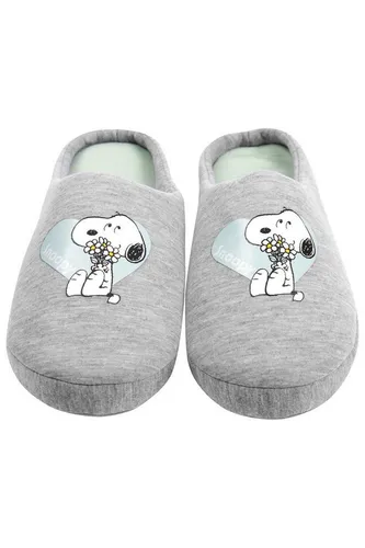 United Labels® The Peanuts Snoopy Hausschuhe für Damen - Bequeme Snoopy Slipper für Damen aus weichem Material, ideal für gemütliche Homewear. Mit Anti-Rutsch Noppen für sicheren Halt auf glatten Böden – perfekt für kuschelige Tage!