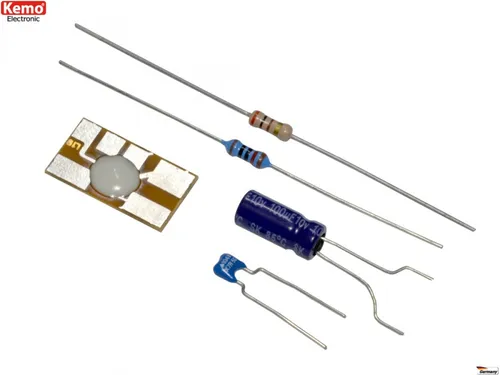 Kemo M079N Lauflicht Bausatz – Flexibles LED-Blinklicht - Bausatz für ein Lauflicht mit flexibler LED-Anschlussmöglichkeit. Ideal für kreative Elektronikprojekte, unterstützt verschiedene Betriebsspannungen und einfache Montage.