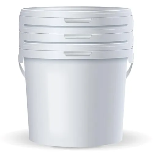 POSH Eimer mit Deckel 5L – Weiß, Kunststoff, lebensmittelecht, auslaufsicher, geruchsneutral, robust, stabil, luftdicht, Eimer mit Henkel (3, 5L)