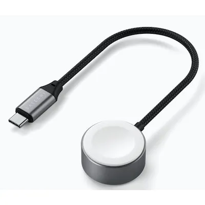 SATECHI Apple Watch Magnetisches Ladekabel - 5W Schnellladegerät für Apple Watch Ultra 2, lädt 80% in nur 45-60 Minuten auf, MFi-zertifiziert und reisefreundlich