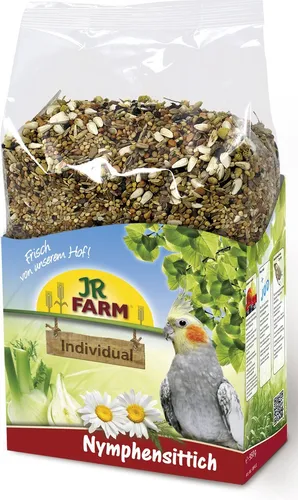 JR FARM Individual Nymphensittich 1kg - Vogelfutter Sittich Ziervögel Futter