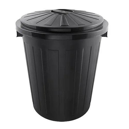 Keeeper Mülleimer Supermax-Tonne 50L, graphite - Geruchsdichter Mülleimer aus Kunststoff mit 50 Litern Fassungsvermögen, ideal für Küche und Garten. Praktischer Drehverschluss und integrierte Tragegriffe für einfachen Transport.