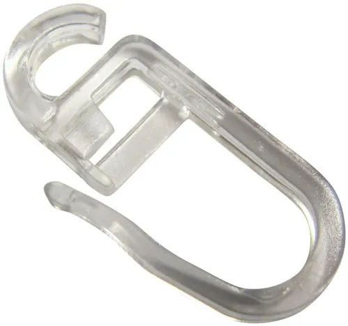 rewagi Gardinenhaken Überklipshaken für Flachringe, Gardinenhaken,Faltenhaken, Gardinen, Vorhänge, Gardinenstangen, Seitenschals, Flächenvorhänge, (25-St., Flachring - transparent), Verkaufseinheit: 25, 50, 100 Stück