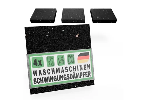 FUX Vibrationsdämpfer für Waschmaschinen und Trockner – Anti-Rutsch Unterlage (4 Stk.) - Praktische Schwingungsdämpfer für Waschmaschinen und Trockner. Die Anti-Rutsch Unterlage sorgt für mehr Stabilität und reduziert Geräusche. Ideal für den Einsatz bei Haushaltsgeräten.