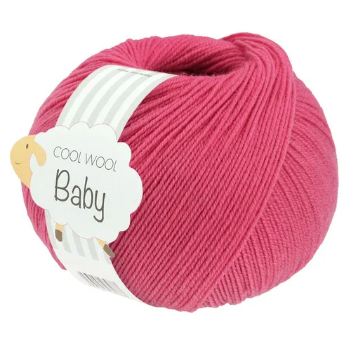 LANA GROSSA COOL WOOL BABY Häkelwolle, 220 m (besonders geeignet für Babystricksachen), 50 g