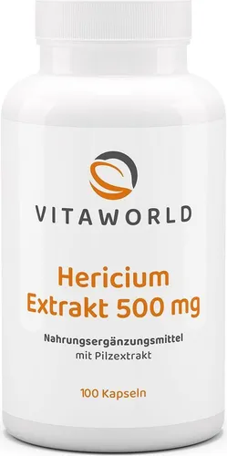 Vitaworld Hericium Extrakt 500 mg Kapseln, 100 St. Kapseln