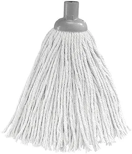 professioneller Baumwollmopp – Nachfüllpack – Wischkopf – Ultra saugfähig und fettlösend, 150 g, 24 cm 2 x