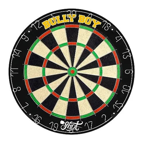 Shot! Michael Smith Bully Boy Bristle Profi-Dartboard – Hochwertige Dartscheibe